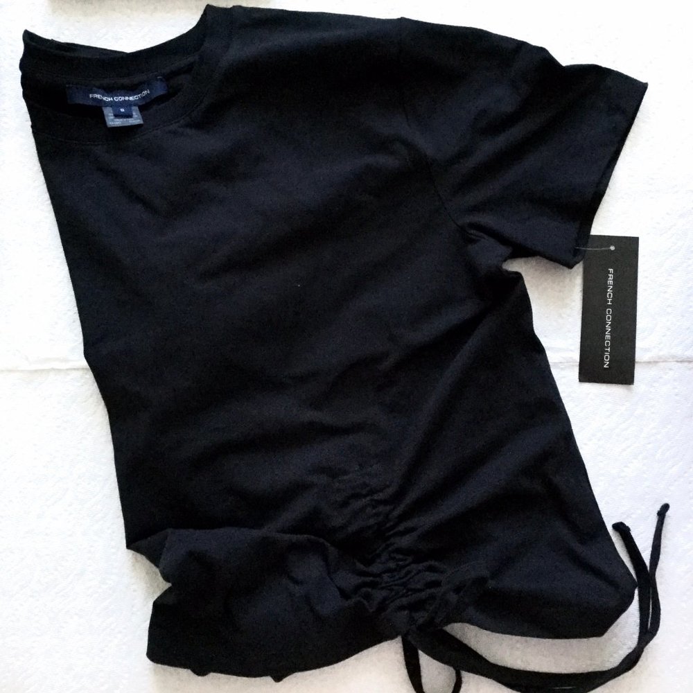 French Connection Tie Hem Top